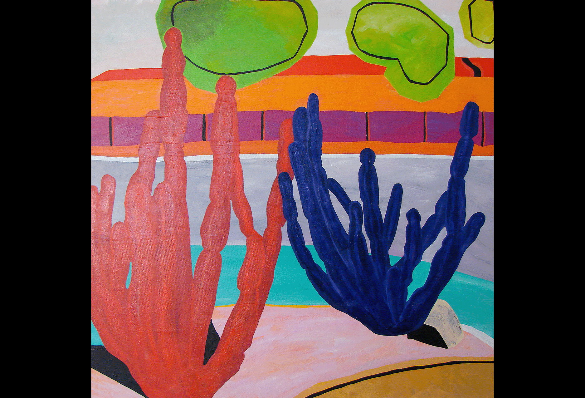 Painting on Canvas of a California Desert Scene